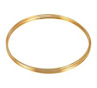 Wadakada 8 Pacchetto 10 Pollici Gold Dream Catcher Anelli in Metallo Cerchi Floreali Ghirlanda Macrame Creations per Fai da Te