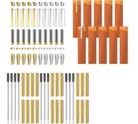 Wadakada Kit Penne per Tornitura del Legno, Confezione da 10 con 10 Copripenne Bonus, Strumenti per La Fabbricazione Penne, Forniture per Tornitura Penne Sottili, Kit per Penne A Torsione