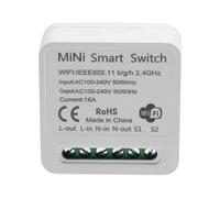 Wadakada Mini Interruttore Relè Smart WiFi, Modulo Interruttore Luce Timer DIY Applicazione Smart Life/Tuya, Wireless
