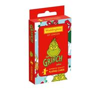 Waddingtons Number 1 Le carte da gioco Grinch giocano a pesce, slap jack, crazy eights and rummy, compagno di viaggio, regali e giocattoli per ragazzi, ragazze e adulti, verde