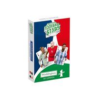 Waddingtons Number 1 World Football Stars Playing Cards, gioca a Pesca, Slap Jack, Otto Matto e Ramino con le più grandi stelle del calcio mondiale. Perfette per viaggi, regali e tutta la famiglia.