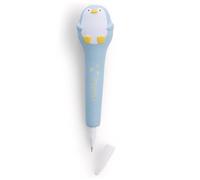 Waddle 63191 - Penna a Sfera Anti-Stress a Forma di Pinguino, Penna a Forma di animaletto, Ideale Contro Lo Stress, Regalo Perfetto per Appassionati di Gatti e dello Stile Kawaii, 16 cm, Azzurro