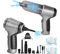 WADEO 9000PA Aspirapolvere Portatile con Forte Aspirazione, Mini Aspirapolvere Senza Fili con grande porta soffiante e spazzola, Aspirapolvere 3 in 1, Aeratore, Abbattitore