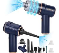WADEO 9000PA Aspirapolvere Portatile con Forte Aspirazione, Mini Aspirapolvere Senza Fili con Luce LED e Spazzola per Pavimenti, Aspirapolvere 3 in 1, Aeratore, Abbattitore
