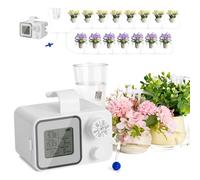 WADEO Sistema di Irrigazione Automatica per Vasi, [Programmazione Semplice] [Supporta fino a 15 Piante] Timer Ricaricabile, Kit di Irrigazione a Goccia per Balcone, Terrazze, Interni, Giardini