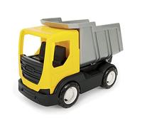 Wader 35362 35362-Tech - Camion con robusti Assi in Acciaio, Dimensioni: Circa 26 x 14,5 x 19 cm, Colore: Giallo, a Partire da 12 Mesi, Ideale Come Regalo per Giochi creativi