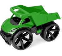Wader 64010 - Maximus Ribaltabile Verde con cassone Ribaltabile e Pneumatici Larghi, Altezza Circa 59 cm, per Bambini dai 12 Mesi in su, Adatto Come Regalo per Il Gioco Creativo