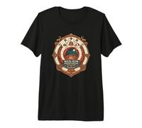 Wadi Rum Adventure Vintage Tramonto Design Maglietta Premium