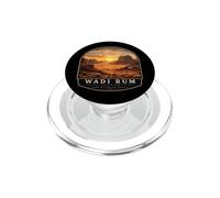 Wadi Rum Jordan Vintage Tramonto Viaggio Design PopSockets PopGrip per MagSafe