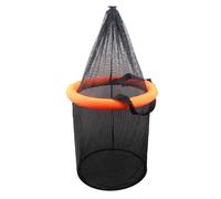 Wading Fishing Basket Collapsible Floating Fish Cage Nylon Mesh Fishing Holder for BoatShore Fishing(35 * 42cm)