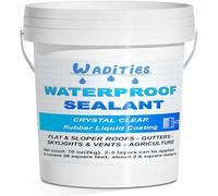 Wadities Agente Impermeabile Invisibile, Sigillante Impermeabile Liquido, Adesivo Impermeabile Trasparente di Riparazione Delle Perdite, Rivestimento Impermeabile per Interni ed Esterni 2 KG