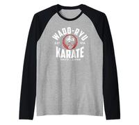 Wado-Ryu Karate Do Arti Marziali Giappone Tokyo Maglia con Maniche Raglan