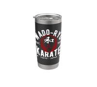 Wado Ryu Karate Do Martial Arts Japan Tokyo Bicchiere termico in acciaio inox doppia parete