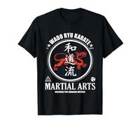 Wado-Ryu Karate Drago con Kanji Spirit per Il Karateka Maglietta