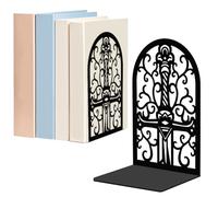 WADORN 1 paio di fermalibri decorativi in metallo a forma di spada magica, resistenti, resistenti, moderni, antiscivolo, per scrivania, libreria, ufficio, casa, 13 x 10 x 20 cm