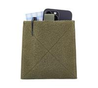 WADORN 2 Pezzi Tattico Gancio e Loop Borsa EDC Benefici Gestione Storage Organizzatore per Notebook Cellulare, Verde oliva scuro, 16x15.3x0.45cm, Rettangolare