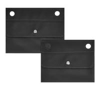 WADORN 2 stile Fodera per Organizer per Borsa In Pelle PU, Inserti Organizer per Borsa A Tracolla Rettangolare Kit di Conversione A Tracolla con Frizione con Occhielli per Inserto Organizer, Nero