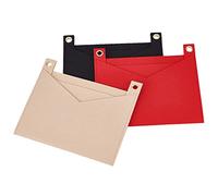 WADORN 3 Colori Fodera per Inserto In Feltro per Borsetta, Inserto per Borsa Organizer Kit di Conversione A Tracolla per Frizione con Occhiello Busta per Inserto per LV Kirigami Pochette, 18.3x22 cm