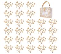 WADORN 30 pezzi grezzi a forma di ramo, per la creazione di gioielli, ciondoli a forma di artiglio dorato, lunette, ciondoli fatti a mano, per la produzione di gioielli fai da te