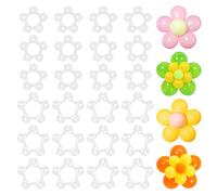 WADORN 300 clip per palloncini a forma di fiore, 2 stili, per arco, palloncini a forma di fiore, in plastica, connettori per palloncini floreali, per decorazioni di nozze, feste di compleanno