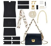 WADORN 31pcs Borsa Artigianale In Pelle per Realizzare Tutti I Materiali, Borsa per Uncinetto In Pelle PU Materiale Da Cucire Borsa A Tracolla Kit per Materiali per La Realizzazione di Borse,