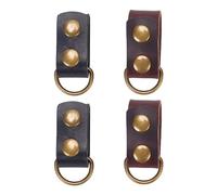 WADORN 4 pz Custodi per Cintura In Pelle PU, Cinghie per Borse Doppi Bottoni A Pressione, Inclusi Fermacintura Tattici A Doppio Moschettone con Anelli A D per Cintura