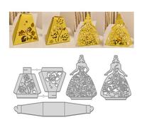 WADORN Fustelle A Tema Princess Case, Box regalo 3D Stencil per Goffratura per Abito Da Principessa In Metallo Fustelle per Personaggio Principessa Elegante Stencil per Scatola Regalo per Albumper