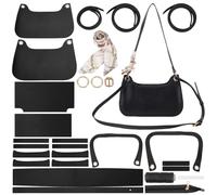 WADORN Kit per Realizzare Borse sotto Le Ascelle in Pelle PU, Borse Fatte A Mano sotto Le Ascelle in Finta Pelle Fai-da-Te per La Realizzazione di Borse Artigianali per Borse da Donna, Nero