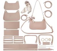 WADORN Kit per Realizzare Borse Sotto Le Ascelle In Pelle PU, Borse Fatte A Mano Sotto Le Ascelle In Finta Pelle Fai-Da-Te per La Realizzazione di Borse per Borse Da Donna, Mandorla Sbiancata
