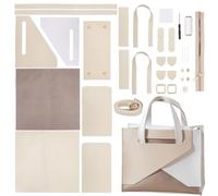WADORN Kit per Realizzare Borse Tote Fatte A Mano, Kit per La Creazione di Borse In Similpelle Fai-Da-Te Set di Cuciture per Borse Personalizzate Fai-Da-Te Borsa A Tracolla Artigianale per Cucire