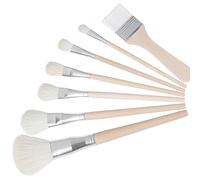 WADORN Set di 7 pennelli in lana acrilica, lunghezza 14,5 ~ 22 cm, colore bianco, diverse dimensioni, forma di penna per pittura ad acquerello, corsi d'arte, studio domestico artista