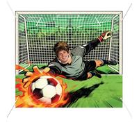 WADORN Sfondo con decorazioni per portieri della Coppa del Mondo, 1,9 x 1,8 m, sfondo per feste a tema calcio, sport, fotografia, scenografia, per feste di compleanno, decorazioni per calcio