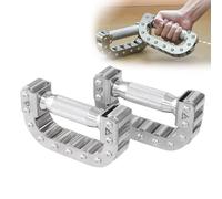 WADPP 2 Pezzi Pesi Ombra da Boxe Regolabili, Manubri con Manico a D In Acciaio Inossidabile (Coppia da 2,2-4,6 Libbre), per Allenamento di Combattimento, MMA, Dimagrimento Del Braccio