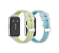 Waekethy 2 Cinturini in Silicone Traslucido per Huawei Band 11/11 Pro NFC