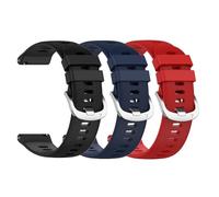 Waekethy 22mm Cinturino per Suunto RUN/Race/9 peak/5 peak, Bracciale Sostitutivo Sportivo in Silicone Traspirante Compatibile con Garmin Forerunner 970 965 945 935 S62 S60 (Nero+Blu+Rosso)