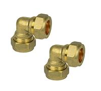 Wärmer System Gomito a compressione in ottone, 15 mm (2)