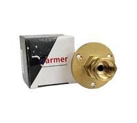 Wärmer System Staffa a flangia PSW per rubinetto esterno, adattatore universale per l'uso con tubo in plastica da 16 mm attraverso la parete 1/2 BSP flangiato raccordo
