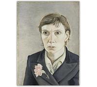 Waeta Rnvzx Lucian Freud Poster Vintage Ritratto di una Donna Arte Della Parete Lucian Freud Pittura Su Tela Lucian Freud Stampe Per Home Decor Immagine 40x55cm Senza Cornice
