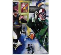Waeta Rnvzx Marc Chagall Poster Il Soldato Beve Tela Arte Della Parete Marc Chagall Pittura Marc Chagall Stampe Per Home Decor Immagini 40x60cm Senza Cornice