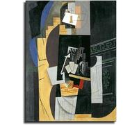 Waeta Rnvzx Pablo Picasso Poster Giocatore Di Carte Pablo Picasso Pittura Tela Astratta Arte Della Parete Pablo Picasso Stampe Per Decorazioni Domestiche Immagini 40x50cm Senza Cornice