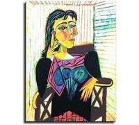 Waeta Rnvzx Pablo Picasso Poster Ritratto di Dora Maar Pablo Picasso Pittura Astratta Arte Della Parete Pablo Picasso Stampe Tela Home Decor Immagini 40x50cm Senza Cornice