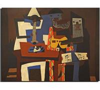 Waeta Rnvzx Pablo Picasso Tre Musicisti Poster Pablo Picasso Pittura Tela Astratta Arte Della Parete Pablo Picasso Stampe Per Home Decor Immagini 40x50cm Senza Cornice