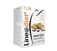 WAFER IPERPROTEICI Line@Diet FASE 1 | Wafer ad alto contenuto di PROTEINE | ottimi come snack DOLCE o SALATO (5 CAFFE' MOKA Linea doppi)