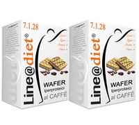 WAFER IPERPROTEICI Line@Diet FASE 1 | Wafer ad alto contenuto di PROTEINE | ottimi come snack DOLCE o SALATO (10 CAFFE' MOKA Linea doppi)
