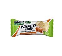 WAFER ZERO ripieno & ricoperto. Caramello Salato ricoperto di Cioccolato Bianco. Barretta da 35g.
