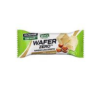 WAFER ZERO ripieno & ricoperto. Gusto Nocciola e Cioccolato bianco. Senza glutine. Wafer da 35g.