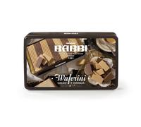 Waferini Piccoli Piaceri Cacao e Vaniglia, 250g con Circa 105 Pezzi in Elegante Latta Babbi, Wafer Assortiti con Ripieno al Cacao e Vaniglia, Regalo Goloso ed Elegante