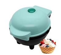 Waffelhörnchen Backgerät - 12,5x15,7x10,2cm 350W, Elektrischer | Waffelbecher-Maker Mit Antihaftbeschichtung, Mini Waffeleisen Für Eiswaffeln Und Desserts, Blaues Küchengerät Für Zuhause