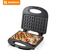 Waffle maker a riscaldamento rapido, waffle maker multifunzionale per panini, macchina per la colazione ad alta potenza, tostapane per spuntino ABS
