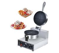 Waffle Maker Ferro, 1200 W antiaderente elettrico waffle macchina con temperatura regolabile 50 a 300 ℃, strumento professionale per la produzione di waffle a testa singola